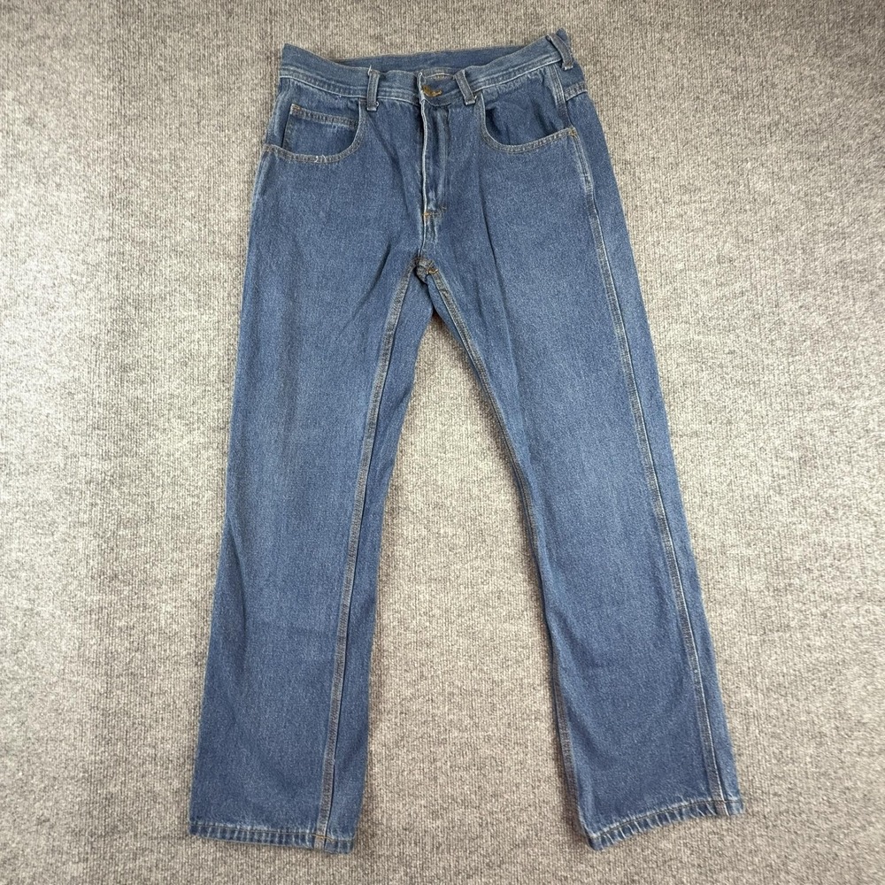 Key Jeans Mens 32x30 Blue Medium Wash Regular Fit Straight Leg Denim Pants